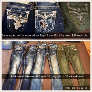 Rock Revival Skinny Jean Bundle Dark & Green